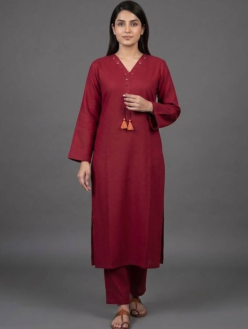 everyday workwear women regular kurta with trousers