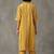 structured women printed regular cotton kurta with palazzos