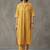 structured women printed regular cotton kurta with palazzos