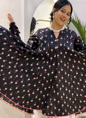Black printed and pink farsi salwar 4
