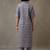 structured women floral printed regular cotton kurta with trousers