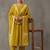 floral embroidered a-line cotton kurta & trousers sets