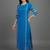 formal women ethnic motifs embroidered regular thread work kurta with trousers