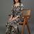 office-wear women printed regular kurta with trousers