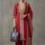floral printed straight cotton kurta & trousers sets