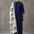 floral embroidered straight cotton kurta & trousers sets