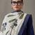 floral embroidered straight cotton kurta & trousers sets