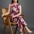 everyday classic women floral printed regular cotton kurta with palazzos