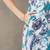 office-wear women floral printed regular cotton kurti with harem pants