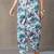 office-wear women floral printed regular cotton kurti with harem pants