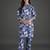 tailored women printed regular kurta with trousers