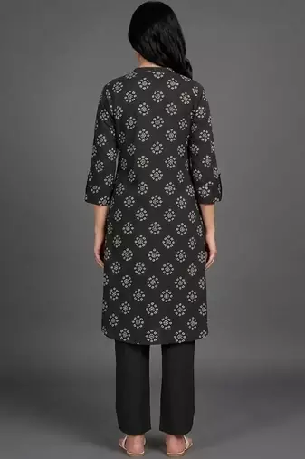 everyday classic women ethnic motifs printed regular kurta with trousers