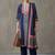floral embroidered straight cotton kurta & trousers sets