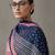 floral embroidered straight cotton kurta & trousers sets