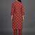 contemporary formal women ethnic motifs printed regular kurta with trousers