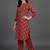 contemporary formal women ethnic motifs printed regular kurta with trousers