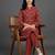 contemporary formal women ethnic motifs printed regular kurta with trousers