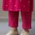 floral embroidered a-line cotton kurta & trousers sets