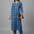 formal women ethnic motifs printed regular kurta with trousers