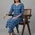 formal women ethnic motifs printed regular kurta with trousers