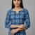 formal women ethnic motifs printed regular kurta with trousers