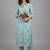 smart women floral printed regular kurta with trousers