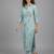smart women floral printed regular kurta with trousers