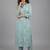 smart women floral printed regular kurta with trousers