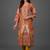 tailored women ethnic motifs printed regular chanderi silk kurta with trousers