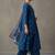 floral embroidered a-line cotton kurta & trousers sets