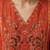 floral embroidered a-line cotton kurta & trousers sets