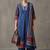 floral printed a-line cotton kurta & trousers sets