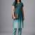 formal women ombre dyed pleated thread work kurta with trousers