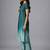 formal women ombre dyed pleated thread work kurta with trousers
