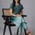 formal women ombre dyed pleated thread work kurta with trousers