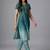 formal women ombre dyed pleated thread work kurta with trousers