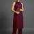 contemporary formal women striped regular silk crepe kurta with trousers