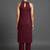 contemporary formal women striped regular silk crepe kurta with trousers