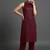 contemporary formal women striped regular silk crepe kurta with trousers