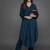 everyday classic women tiered silk crepe kurta with trousers