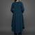 everyday classic women tiered silk crepe kurta with trousers