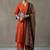 floral printed a-line cotton kurta & trousers sets