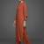formal women regular silk crepe kurta with trousers