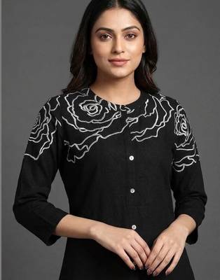 smart women floral printed regular cotton kurta with palazzos 6