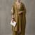floral embroidered a-line cotton kurta & trousers sets