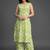 smart women floral printed regular kurta with palazzos