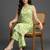 smart women floral printed regular kurta with palazzos