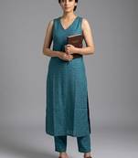 contemporary formal women regular kurta with trousers