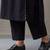 floral embroidered a-line cotton kurta & trousers sets