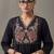floral embroidered a-line cotton kurta & trousers sets